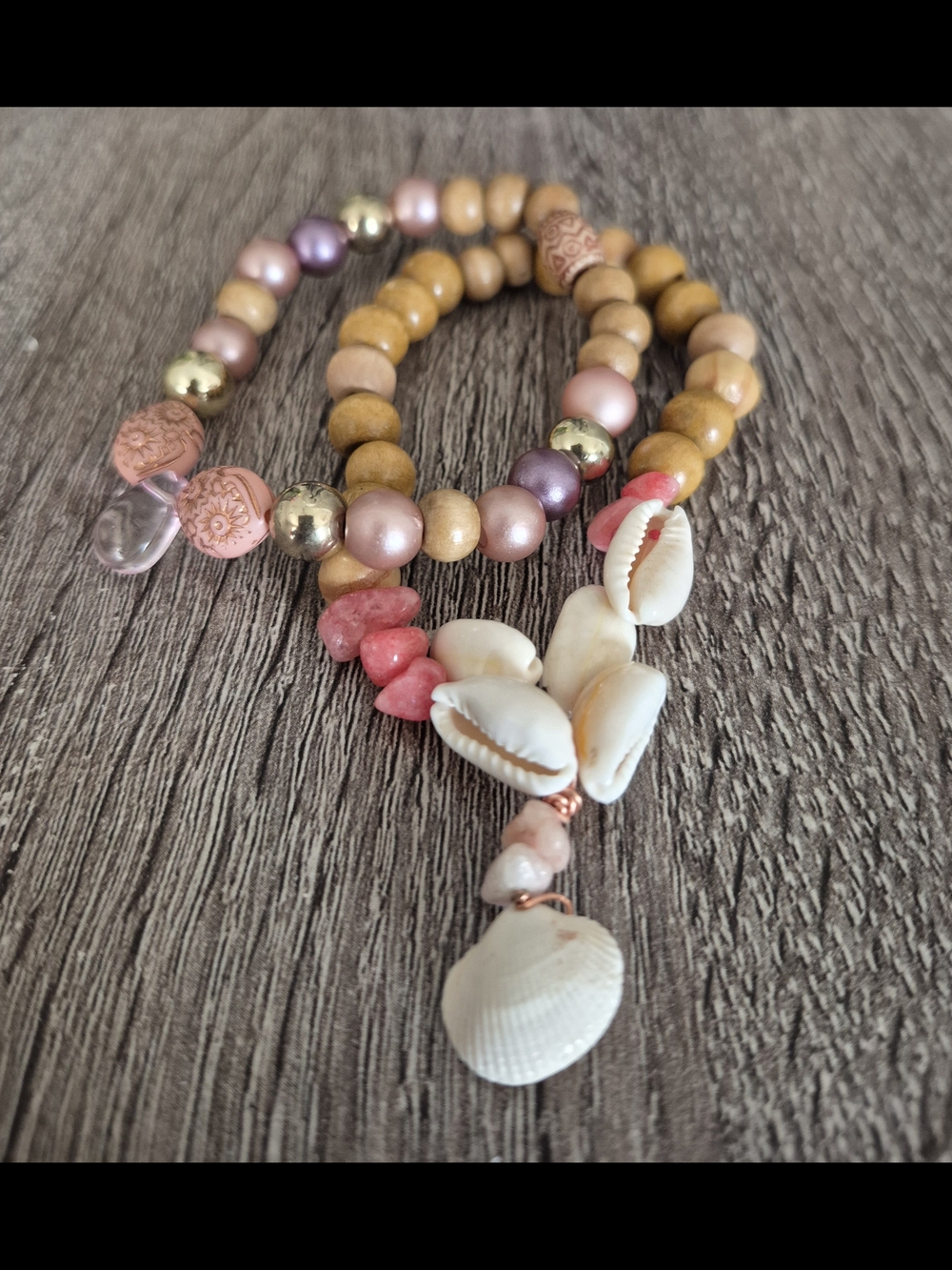 Handcrafted Pink Jade Braclet Set!